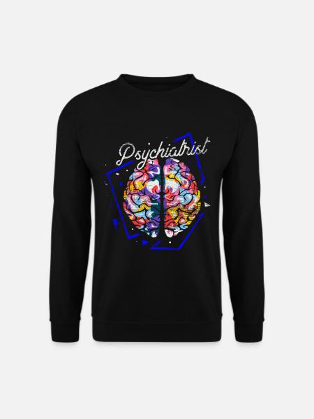 Psychiatrist polygon gift - Unisex Sweatshirt - black