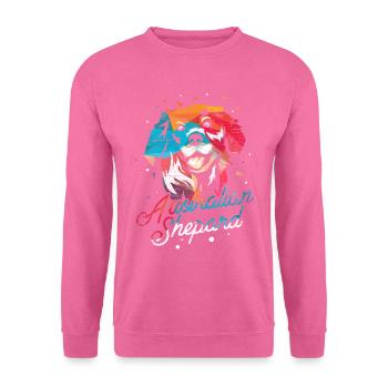 Polygone de berger australien - Sweat-shirt Unisexe - rose - Devant