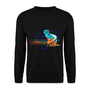 Meerkat polygon gift - Unisex Sweatshirt - black - Front - Alina (178cm) & Michal (187cm)