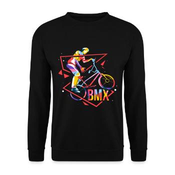 BMX Polygon - Unisex Pullover - Schwarz - Vorne - Alina (178cm) & Michal (187cm)