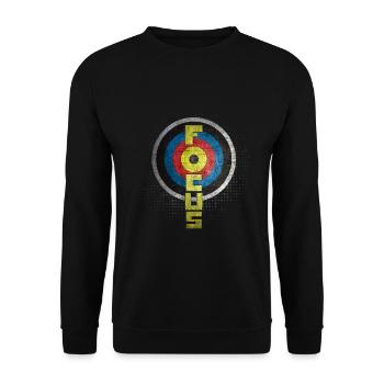 tir à l'arc - Sweat-shirt Unisexe - noir - Devant - Alina (178cm) & Michal (187cm)