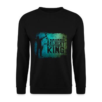 Roi archer - Sweat-shirt Unisexe - noir - Devant - Alina (178cm) & Michal (187cm)