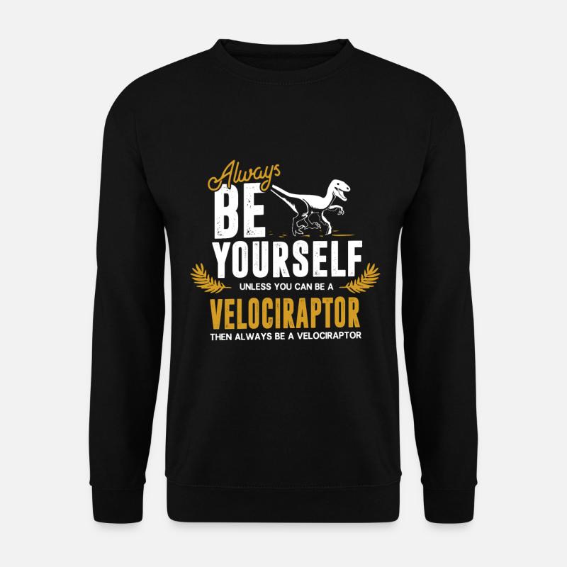 Velociraptor dinosaur - Unisex Sweatshirt - black