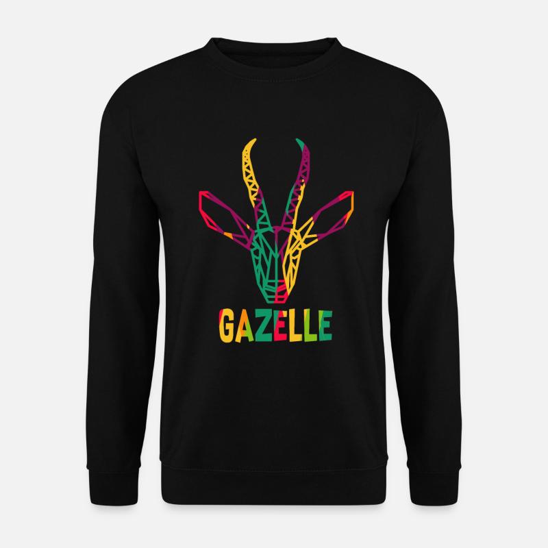 Gazelle polygon - Unisex Sweatshirt - black