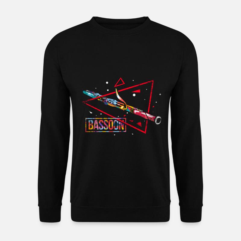 Bassoon polygon gift - Unisex Sweatshirt - black
