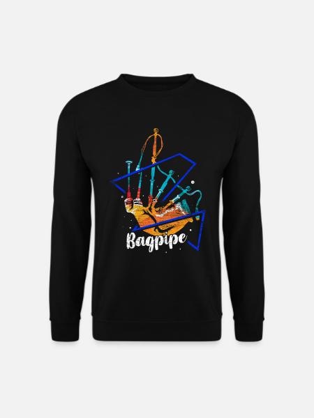 Dudelsack Polygon - Unisex Pullover - Schwarz