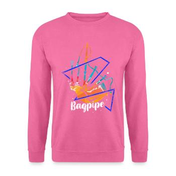 Cornemuse Polygone - Sweat-shirt Unisexe - rose - Devant