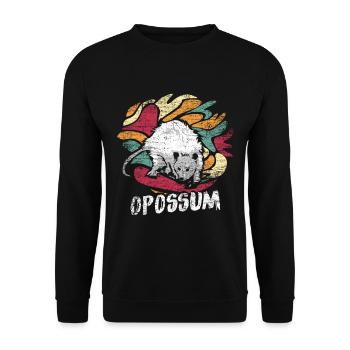 Possum marsupial - Sweat-shirt Unisexe - noir - Devant - Alina (178cm) & Michal (187cm)