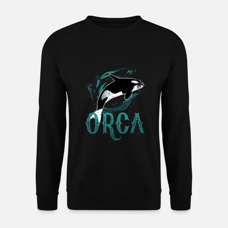 Killer Whale Fish Whale - Unisex Sweatshirt - black