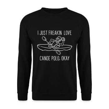 Canoe polo - Unisex Pullover - Schwarz - Vorne - Alina (178cm) & Michal (187cm)