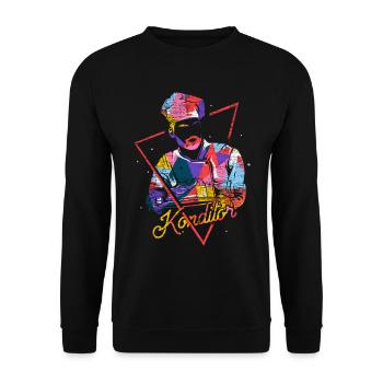 Konditor - Unisex Pullover - Schwarz - Vorne - Alina (178cm) & Michal (187cm)