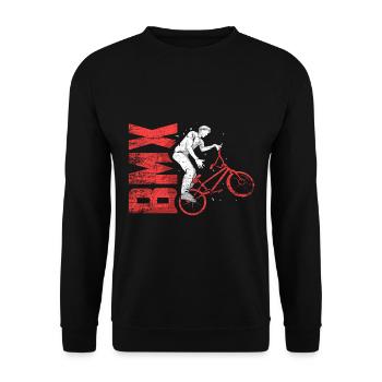 BMX - Unisex Pullover - Schwarz - Vorne - Alina (178cm) & Michal (187cm)