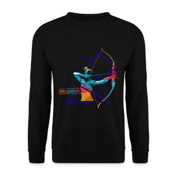 Polygone de tir à l'arc - Sweat-shirt Unisexe - noir - Devant - Alina (178cm) & Michal (187cm)