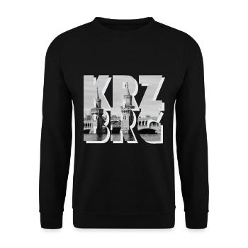 Kreuzberg - Unisex Pullover - Schwarz - Vorne - Alina (178cm) & Michal (187cm)