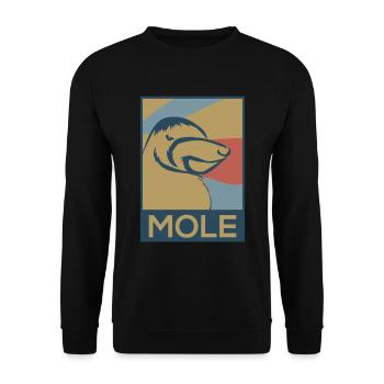Maulwurf - Unisex Pullover - Schwarz - Vorne - Alina (178cm) & Michal (187cm)