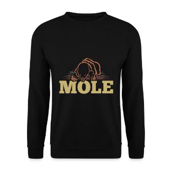 Maulwurf - Unisex Pullover - Schwarz - Vorne - Alina (178cm) & Michal (187cm)