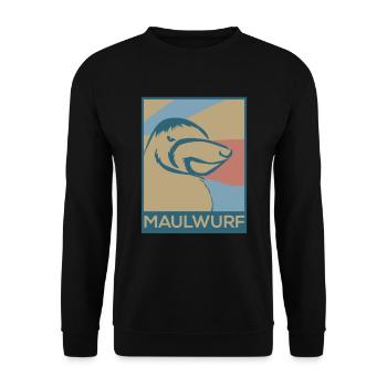 Maulwurf - Unisex Pullover - Schwarz - Vorne - Alina (178cm) & Michal (187cm)