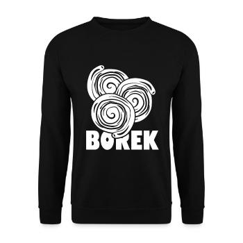 Börek - Unisex Sweatshirt - black - Front - Alina (178cm) & Michal (187cm)