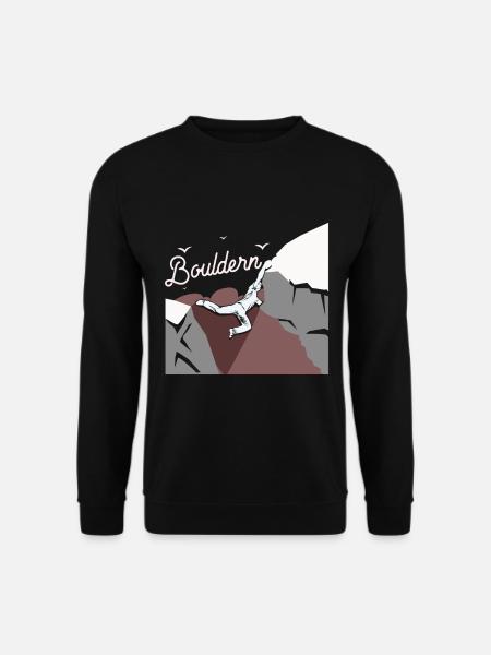 Bouldern - Unisex Pullover - Schwarz