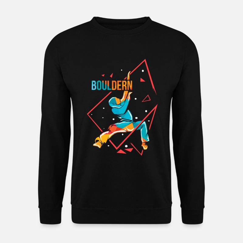 Bouldern Polygon - Unisex Pullover - Schwarz