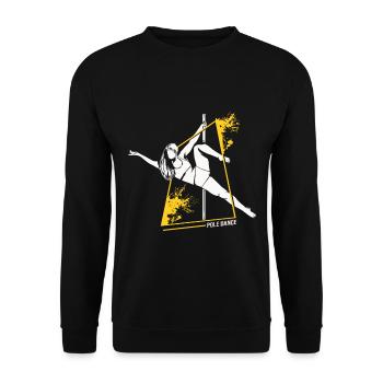 Pole Dancer - Unisex Pullover - Schwarz - Vorne - Alina (178cm) & Michal (187cm)