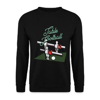 Tischfußball - Unisex Pullover - Schwarz - Vorne - Alina (178cm) & Michal (187cm)