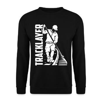 Gleisbauer - Unisex Pullover - Schwarz - Vorne - Alina (178cm) & Michal (187cm)
