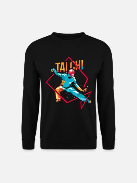 Tai Chi Polygon - Unisex Pullover - Schwarz