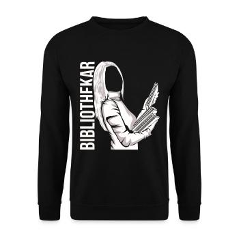 librarian - Unisex Sweatshirt - black - Front - Alina (178cm) & Michal (187cm)