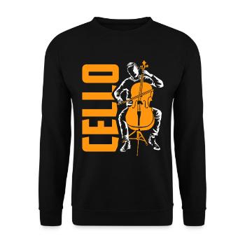 Cello - Unisex Pullover - Schwarz - Vorne - Alina (178cm) & Michal (187cm)