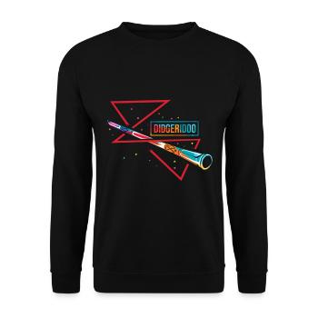 Didgeridoo - Unisex Pullover - Schwarz - Vorne - Alina (178cm) & Michal (187cm)