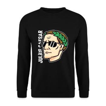 Julius Ceasar - Unisex Pullover - Schwarz - Vorne - Alina (178cm) & Michal (187cm)