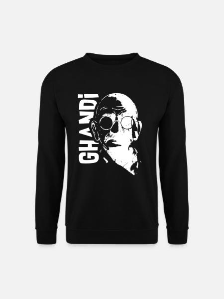 Ghandi - Sweat-shirt Unisexe - noir