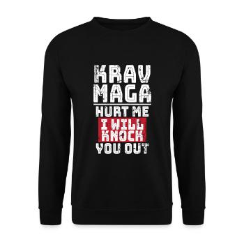 Krav Maga Kapap Legion - Unisex Sweatshirt - black - Front - Alina (178cm) & Michal (187cm)