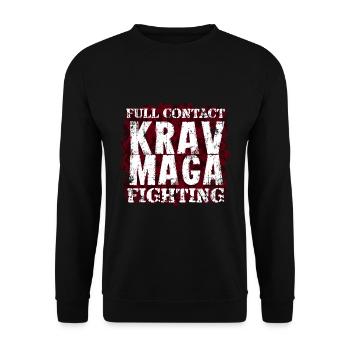 Krav Maga melee self-defense - Unisex Sweatshirt - black - Front - Alina (178cm) & Michal (187cm)