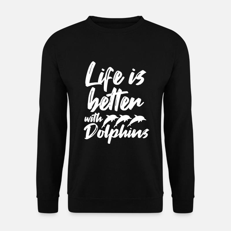 Dauphin - Sweat-shirt Unisexe - noir