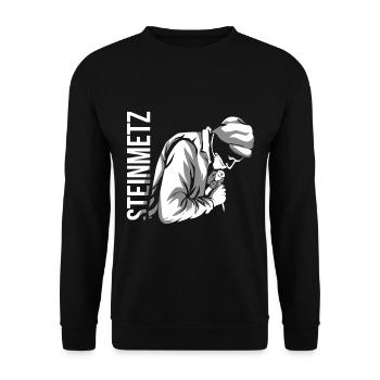 stonemason - Unisex Sweatshirt - black - Front - Alina (178cm) & Michal (187cm)