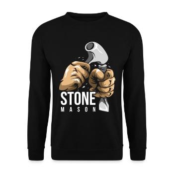 tailleur de pierre - Sweat-shirt Unisexe - noir - Devant - Alina (178cm) & Michal (187cm)