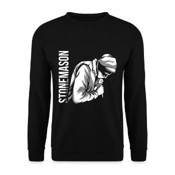 tailleur de pierre - Sweat-shirt Unisexe - noir - Devant - Alina (178cm) & Michal (187cm)