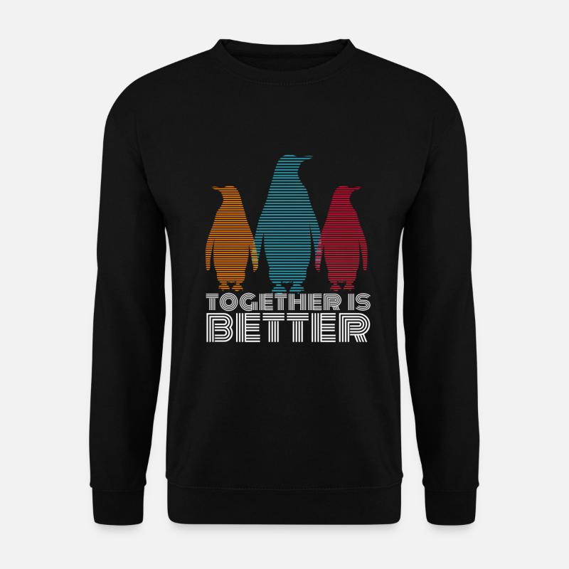 Pinguin - Unisex Pullover - Schwarz