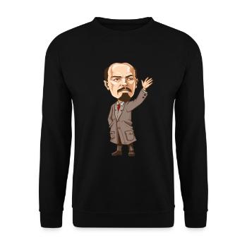 Vladimir Lenin - Unisex Sweatshirt - black - Front - Alina (178cm) & Michal (187cm)