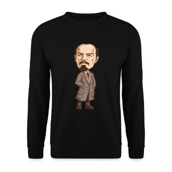 Vladimir Lenin - Unisex Sweatshirt - black - Front - Alina (178cm) & Michal (187cm)