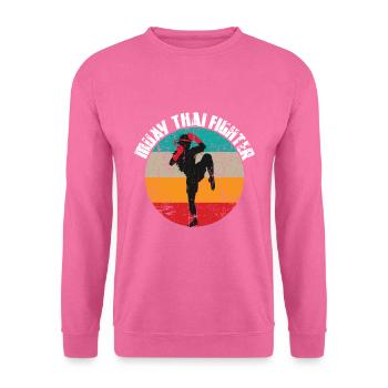 Muay Thai - Sweat-shirt Unisexe - rose - Devant