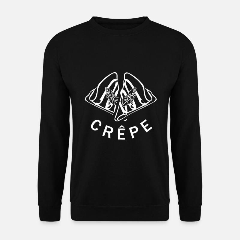 Crêpe - Unisex Pullover - Schwarz