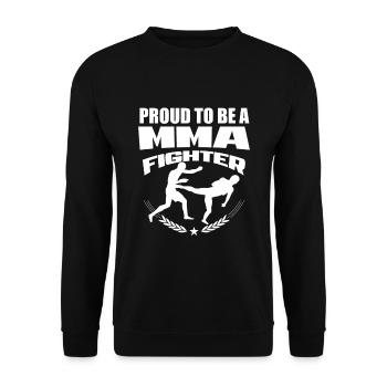 MMA - Unisex Pullover - Schwarz - Vorne - Alina (178cm) & Michal (187cm)