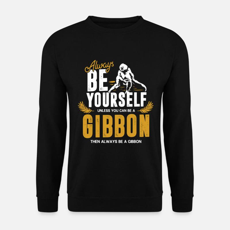 Gibbon - Unisex Pullover - Schwarz