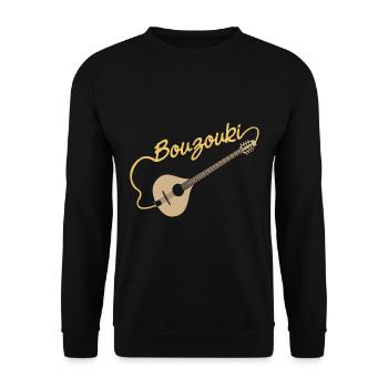 Bouzouki - Sweat-shirt Unisexe - noir - Devant - Alina (178cm) & Michal (187cm)