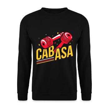 Cabasa - Unisex Sweatshirt - black - Front - Alina (178cm) & Michal (187cm)