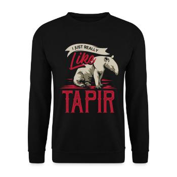 Tapire - Unisex Pullover - Schwarz - Vorne - Alina (178cm) & Michal (187cm)