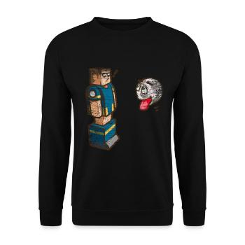 Table football gift - Unisex Sweatshirt - black - Front - Alina (178cm) & Michal (187cm)